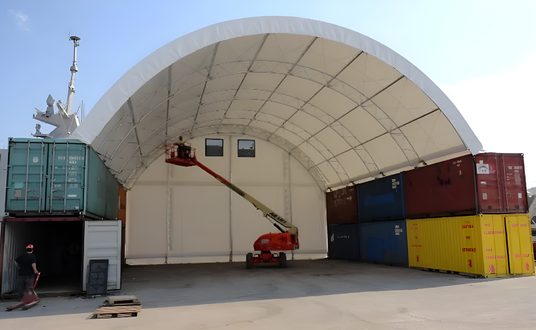 40x40ft Double Truss Container Canopy