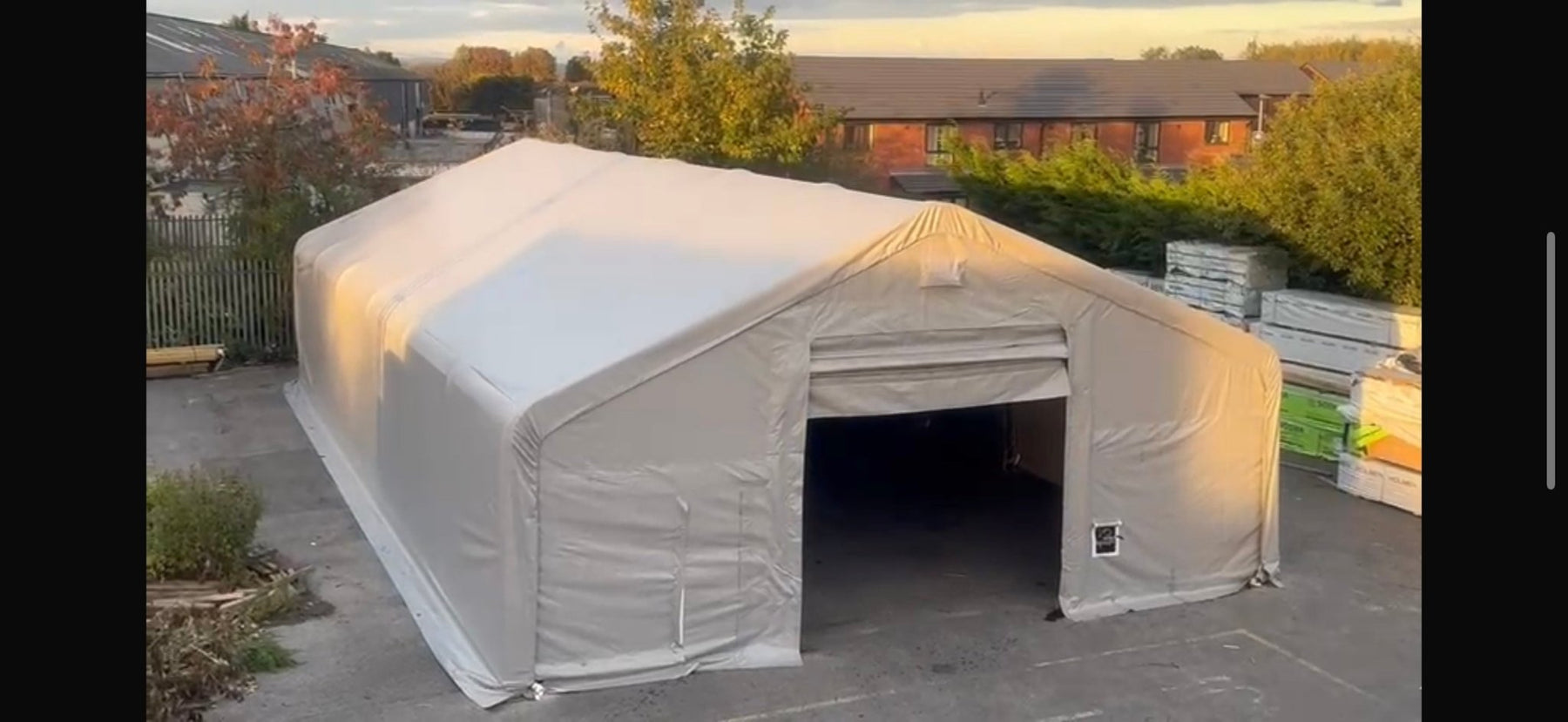 Strong Spacious and On-site: Our latest 33x60x17 Storage Tent