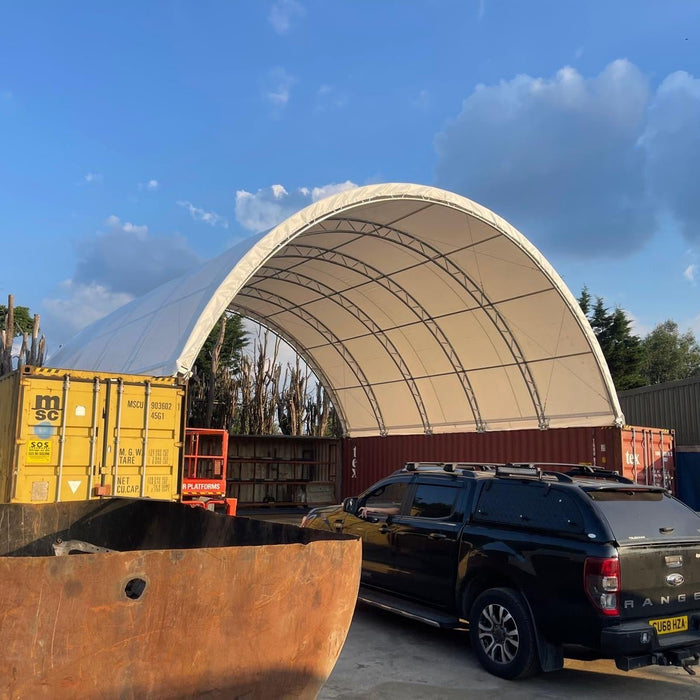 A Successful 40x40 Double Truss Steel Building Installation in West Sussex for Darren