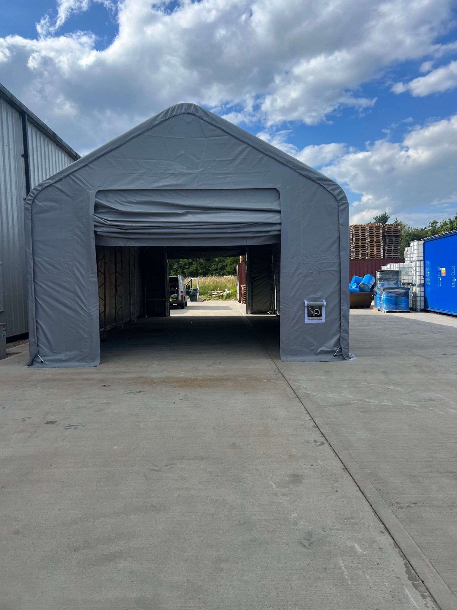 Optimising Storage Solutions: Our 20x40x16 Double-Trussed Storage Tent Installation for a Fragrance Manufacturer