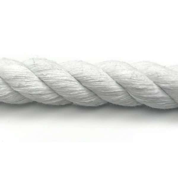 10mm Optic White Natural Cotton Rope