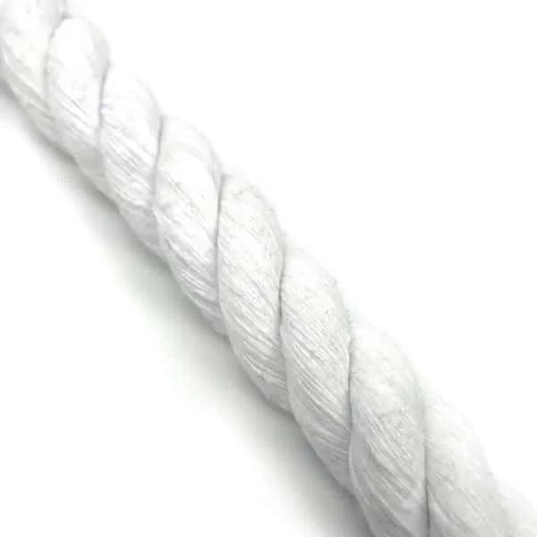 10mm Optic White Natural Cotton Rope