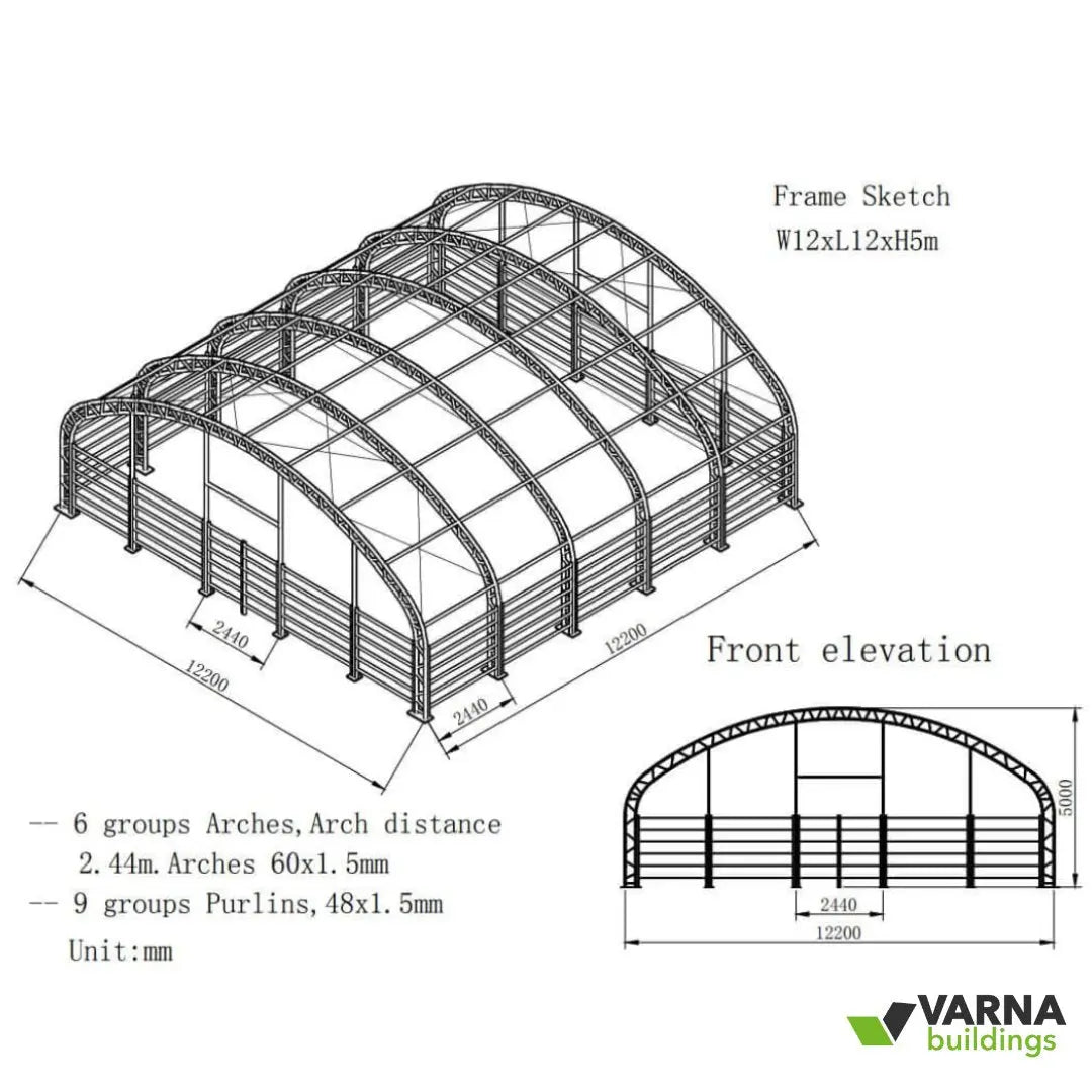 12x12 Metre livestock Shelter Tent