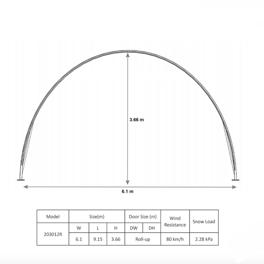 Durable 20x30x12 Single-Trussed Design: Weather-Resistant Construction