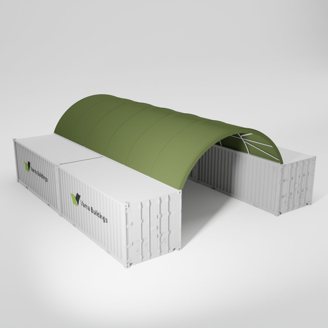 Durable Container Shelter: 26x40 Dimensions for Sturdy Coverage
