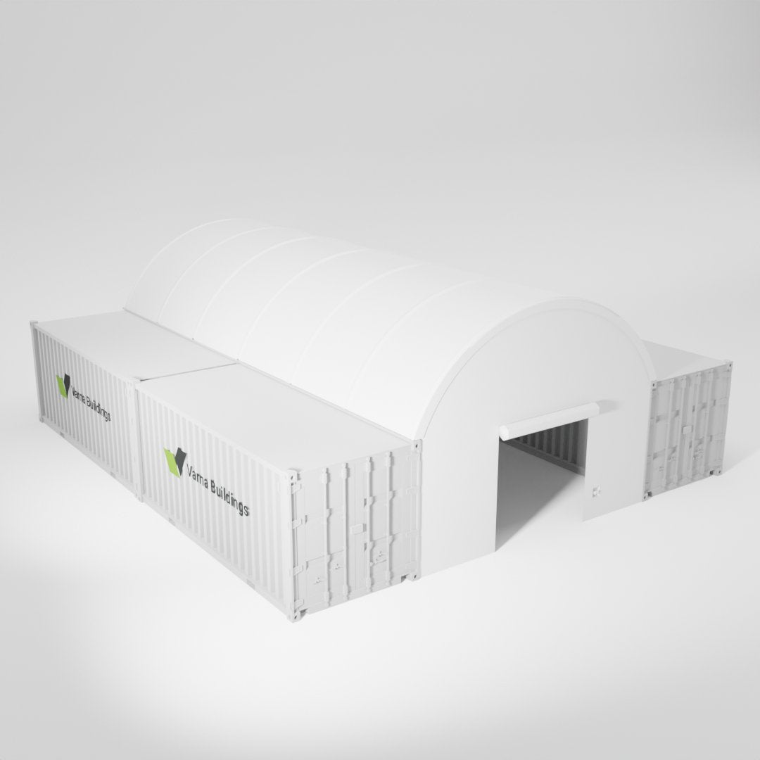 Functional 26x40 Container Shelter: Offering extensive outdoor coverage and versatility, from storage to work areas and more.