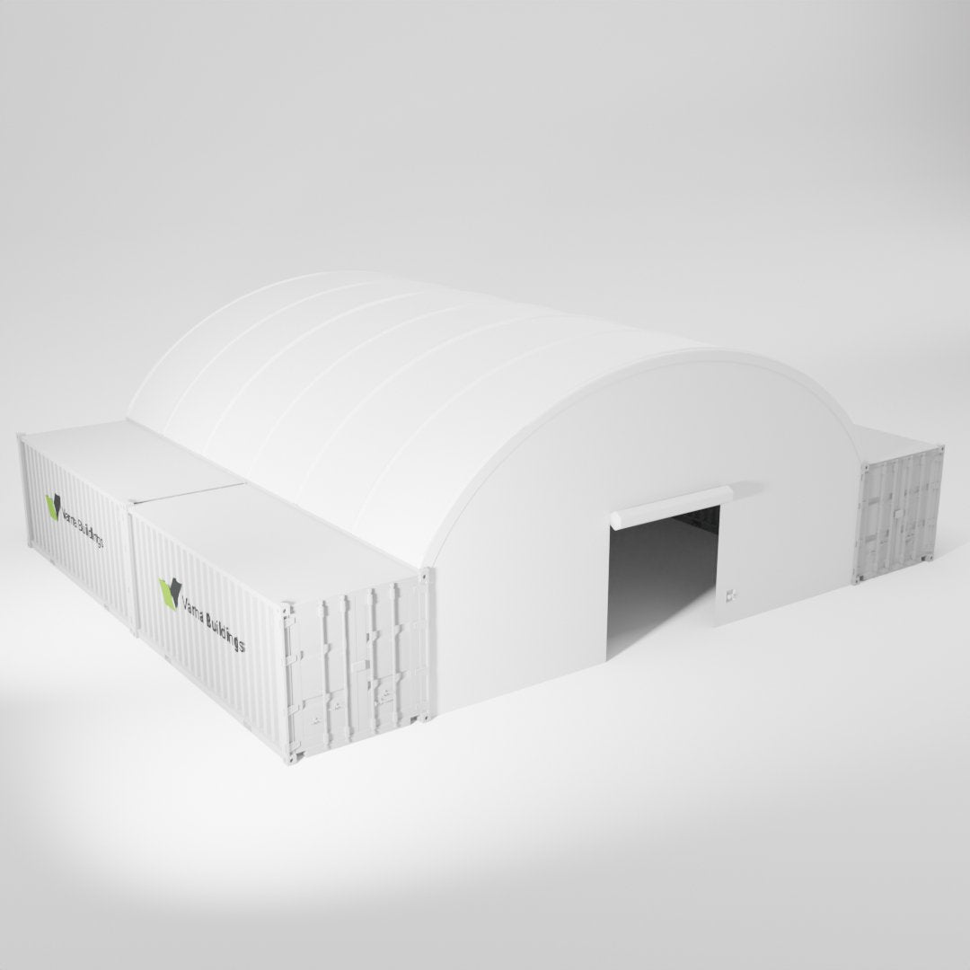 Versatile 33x40 Container Shelter: Designed for multiple outdoor uses, providing ample covered space.