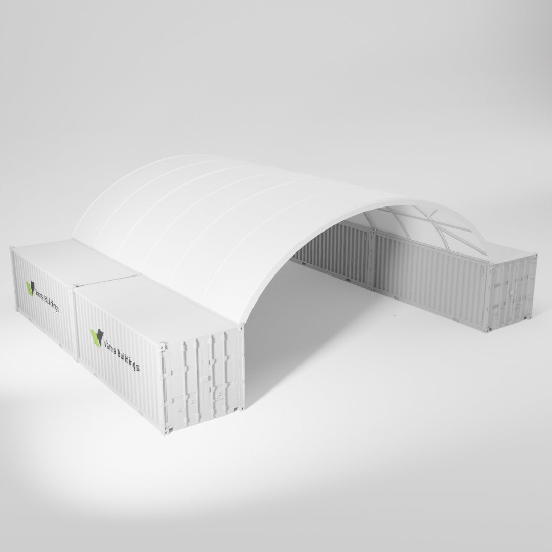 Durable Container Shelter: Encompassing 33x40 Dimensions for Dependable Coverage