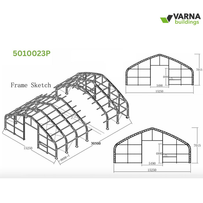 50x100x23ft - Industrial Storage Tent