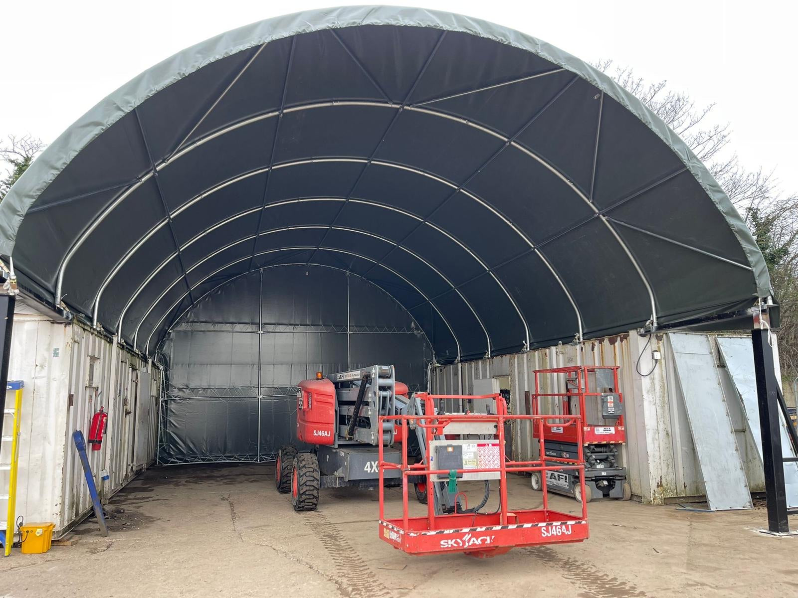 Closed Back Panel Container Canopy
