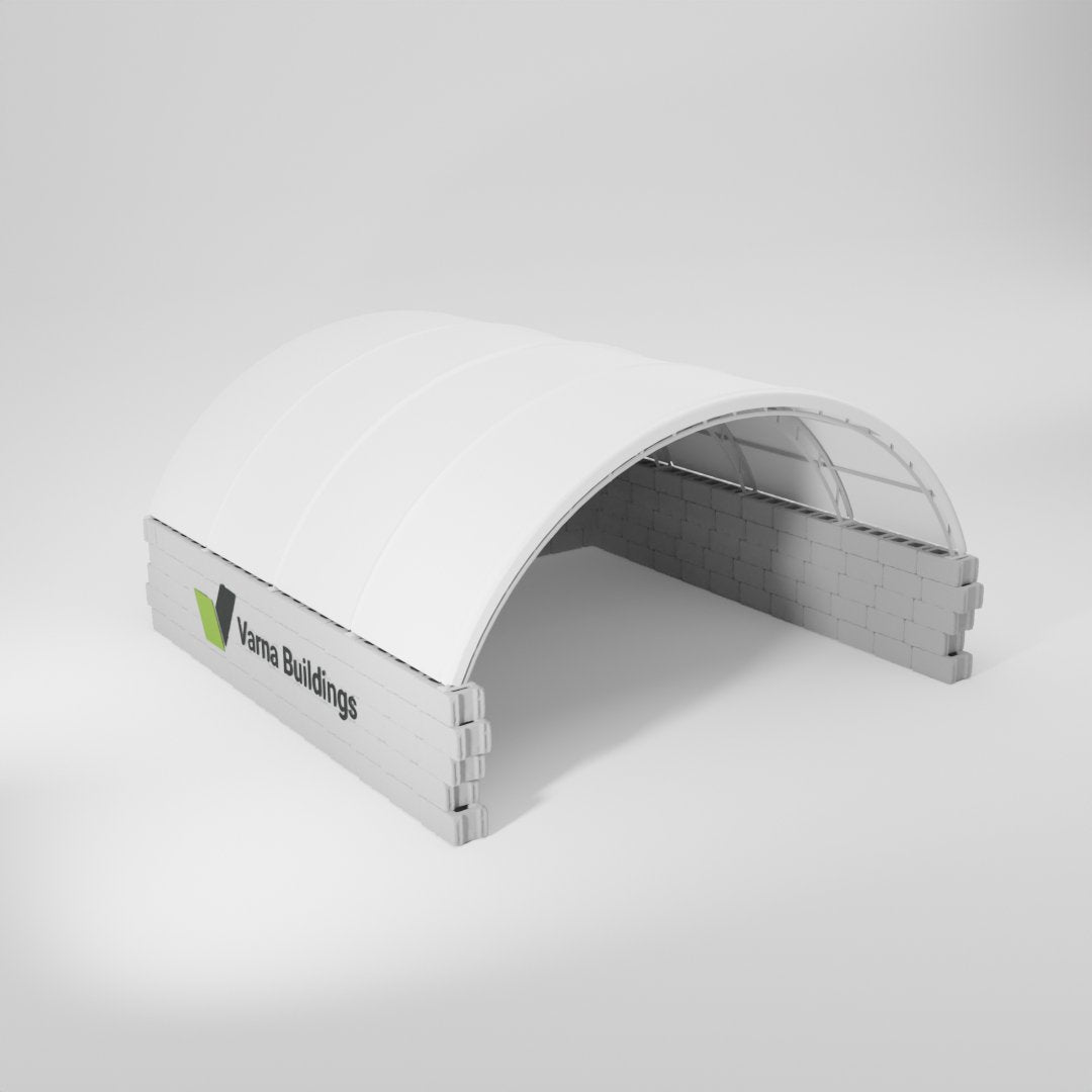 Weather-Resistant Double Truss 40x40 Container Shelter: Engineered to Brave Elements