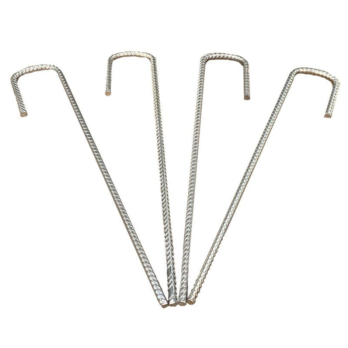 Galvanised Steel J-Pins 400x40x40mm (6mm dia) - 20 pack