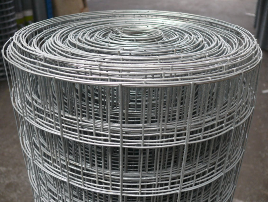 Galvanised Weld Mesh 1.8m/6ft x 30m Roll 2x2" mesh / 16 swg (1.6mm) (European)