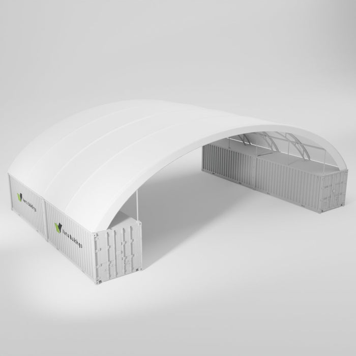 Weather-Resistant Double Truss 40x60 Container Shelter: Engineered to Brave the Elements